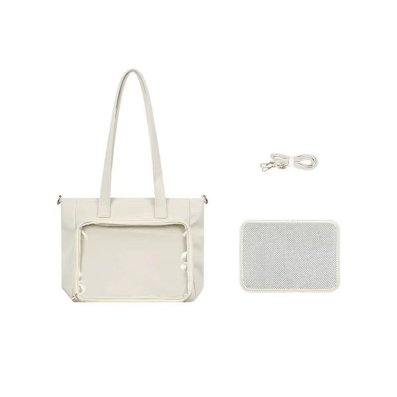 Large Nylon Ita Crossbody Bag Pins Display Shoulder Bag