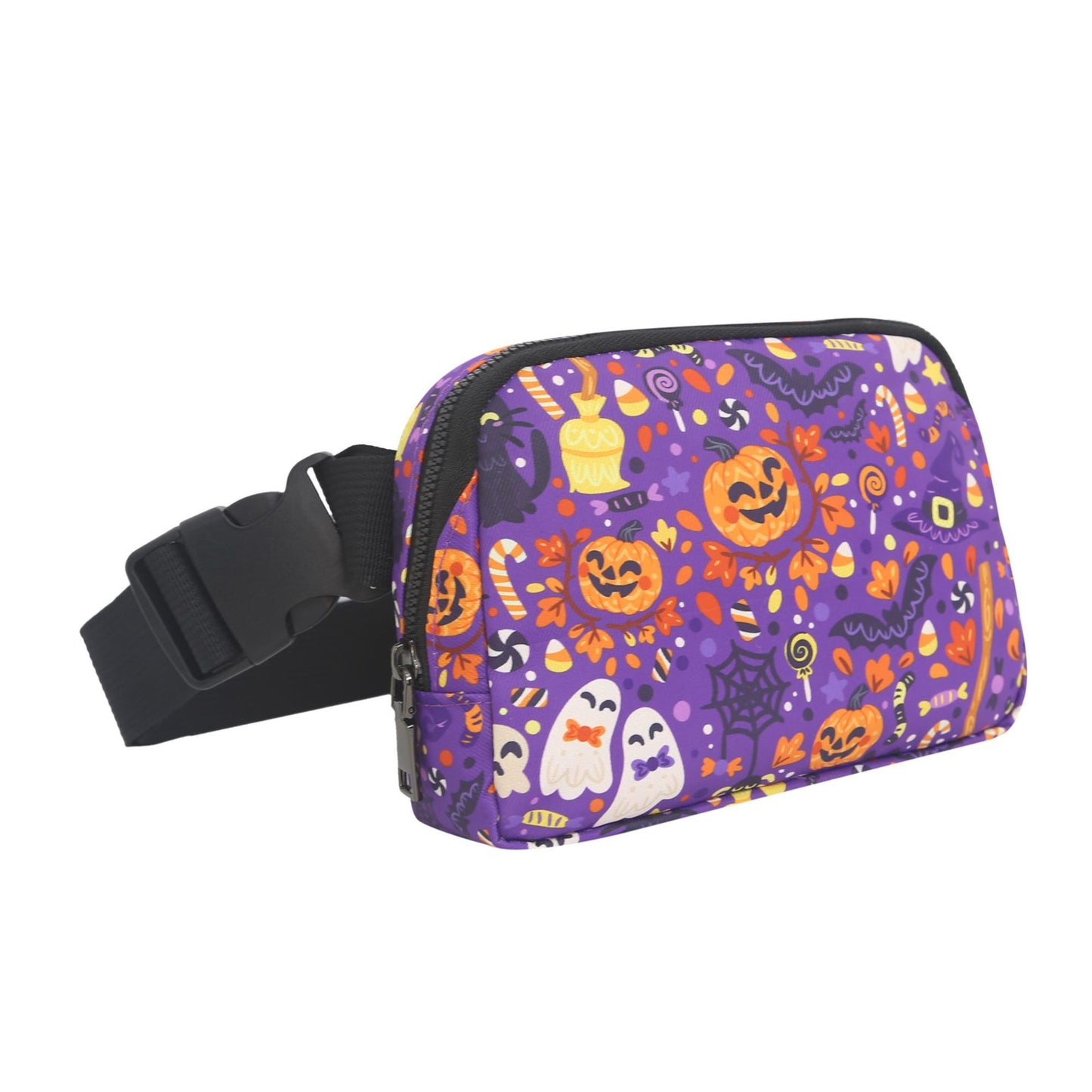 Halloween Fanny Packs Pumpkin Printed Crossbody Belt Bag