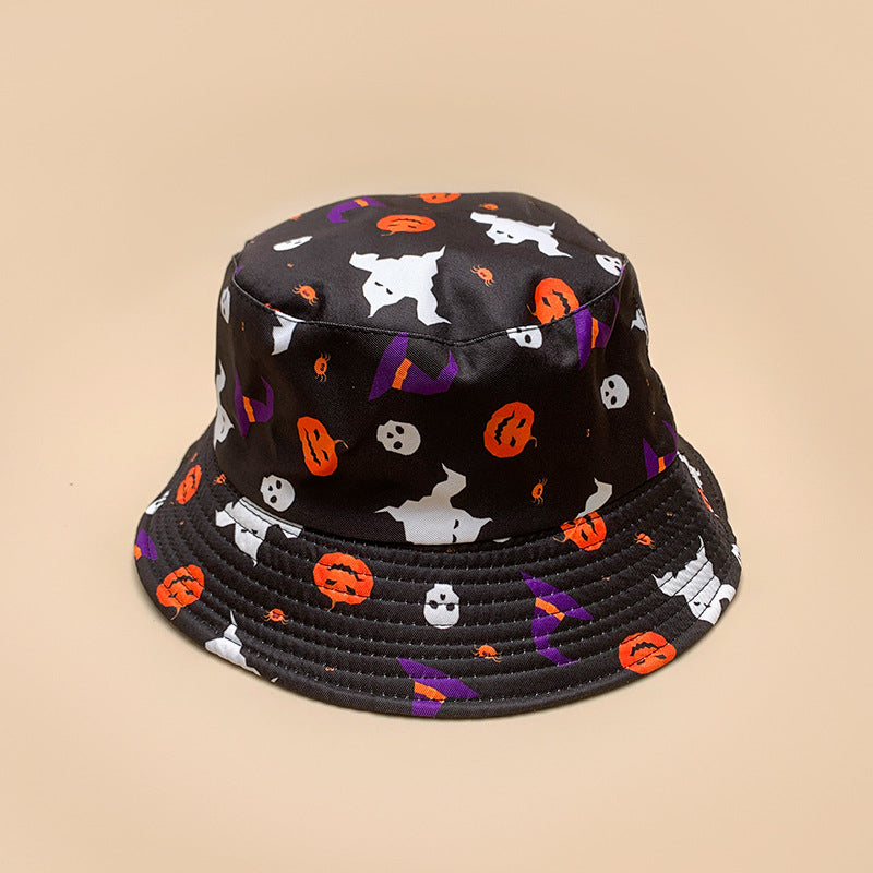 Halloween Spooky Pumpkin Bucket Hat for Adults