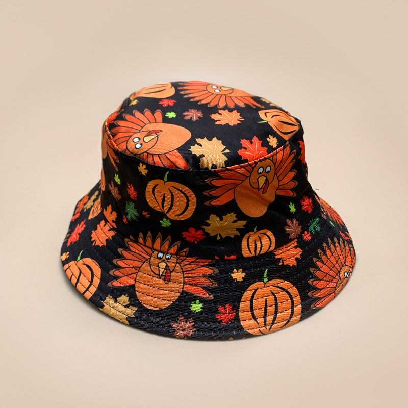 Halloween Spooky Pumpkin Bucket Hat for Adults