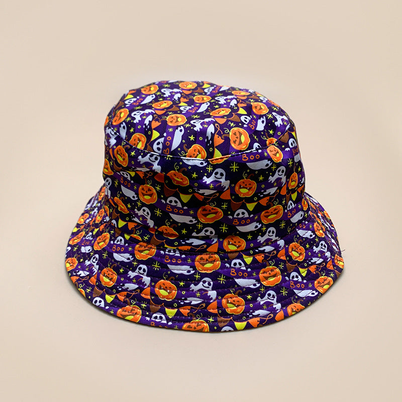 Halloween Spooky Pumpkin Bucket Hat for Adults