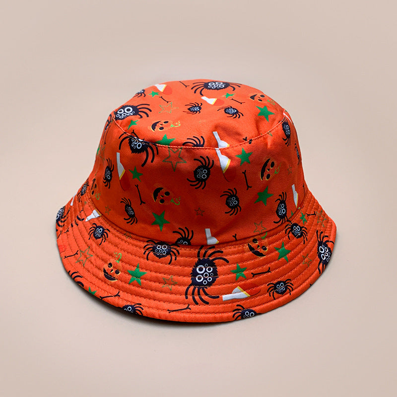 Halloween Spooky Pumpkin Bucket Hat for Adults