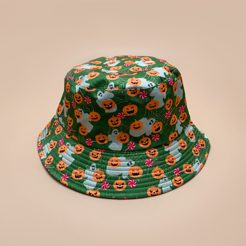 Halloween Spooky Pumpkin Bucket Hat for Adults