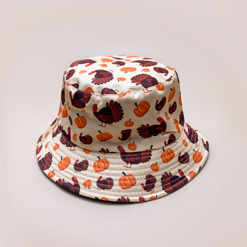 Halloween Spooky Pumpkin Bucket Hat for Adults