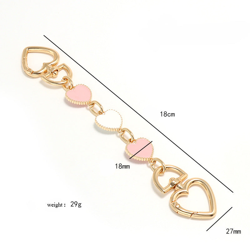 Strawberry Heart-Shaped Purse Strap Extender