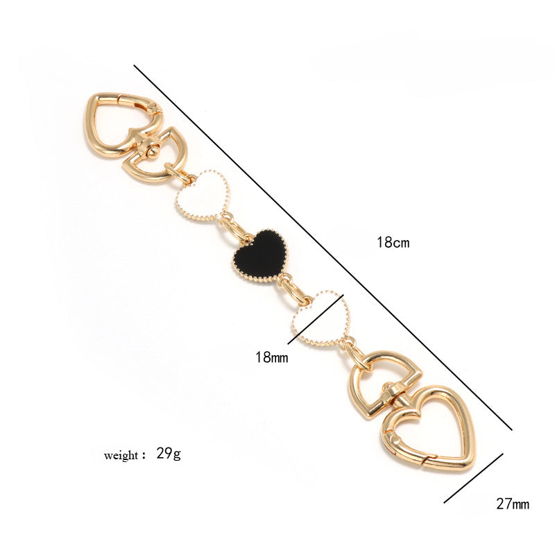 Strawberry Heart-Shaped Purse Strap Extender