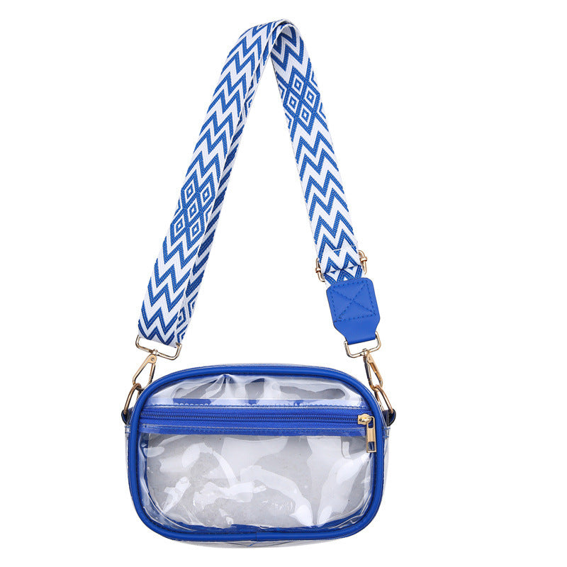 Stadium Approved Bags Adjustable Strap Clear Crossbody Purse
