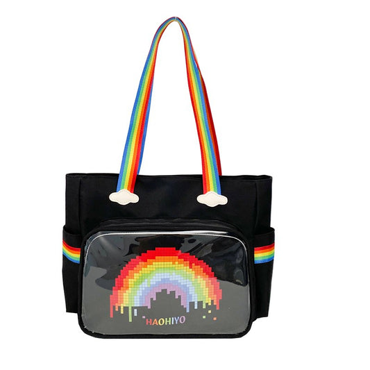 Rainbow Ita Bag Pin Display Tote