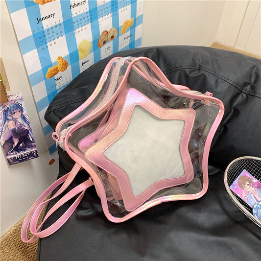 Star Shape Clear Stadium Bag Pin Ita Backpack