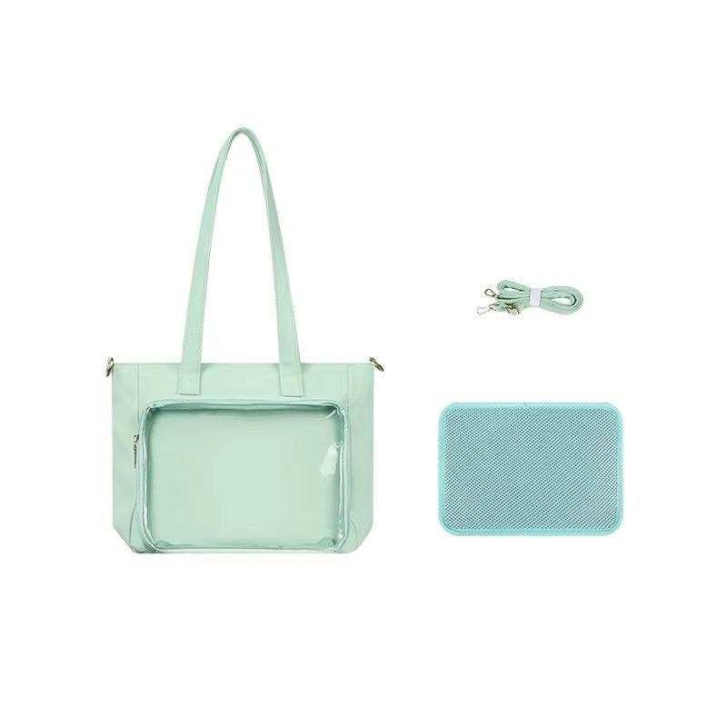 Large Nylon Ita Crossbody Bag Pins Display Shoulder Bag