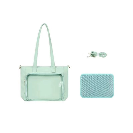 Large Nylon Ita Crossbody Bag Pins Display Shoulder Bag