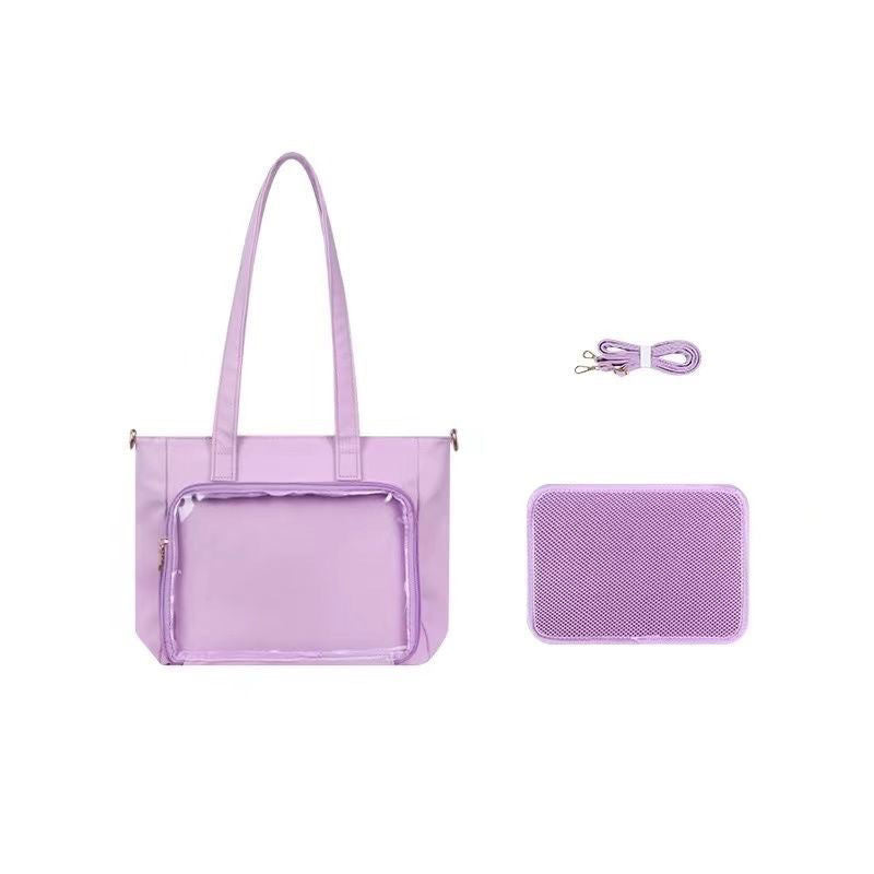 Large Nylon Ita Crossbody Bag Pins Display Shoulder Bag