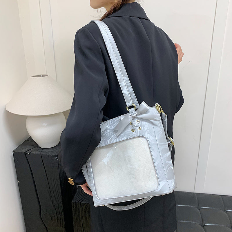Kawaii PU Leather Ita Tote Bag