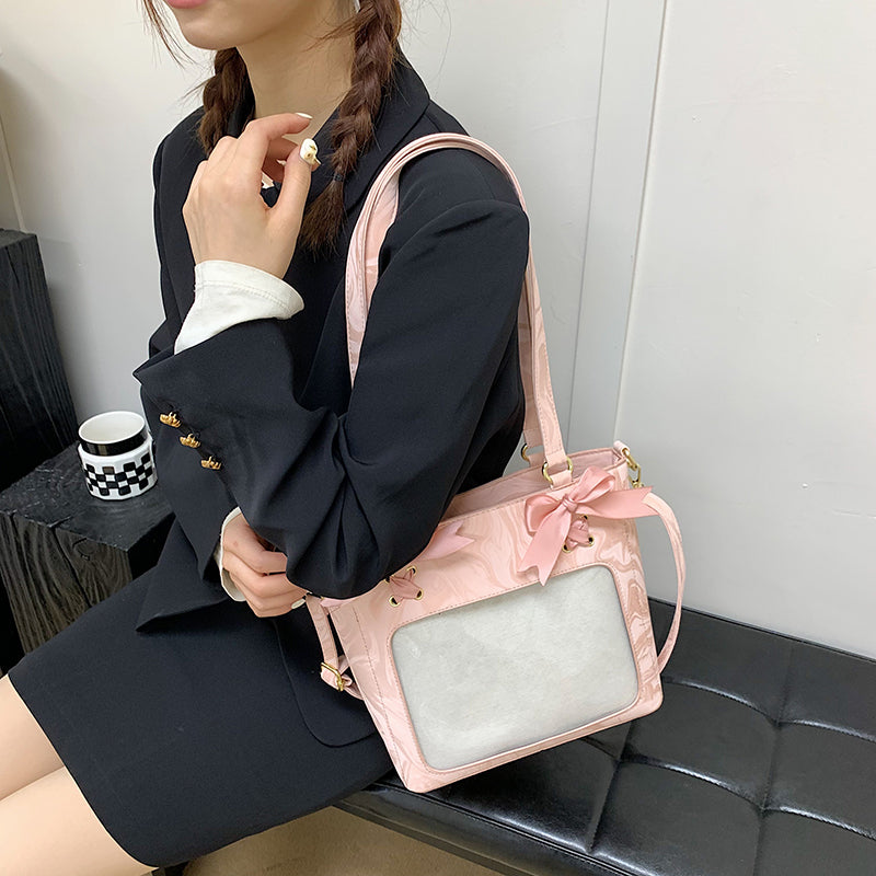 Kawaii PU Leather Ita Tote Bag