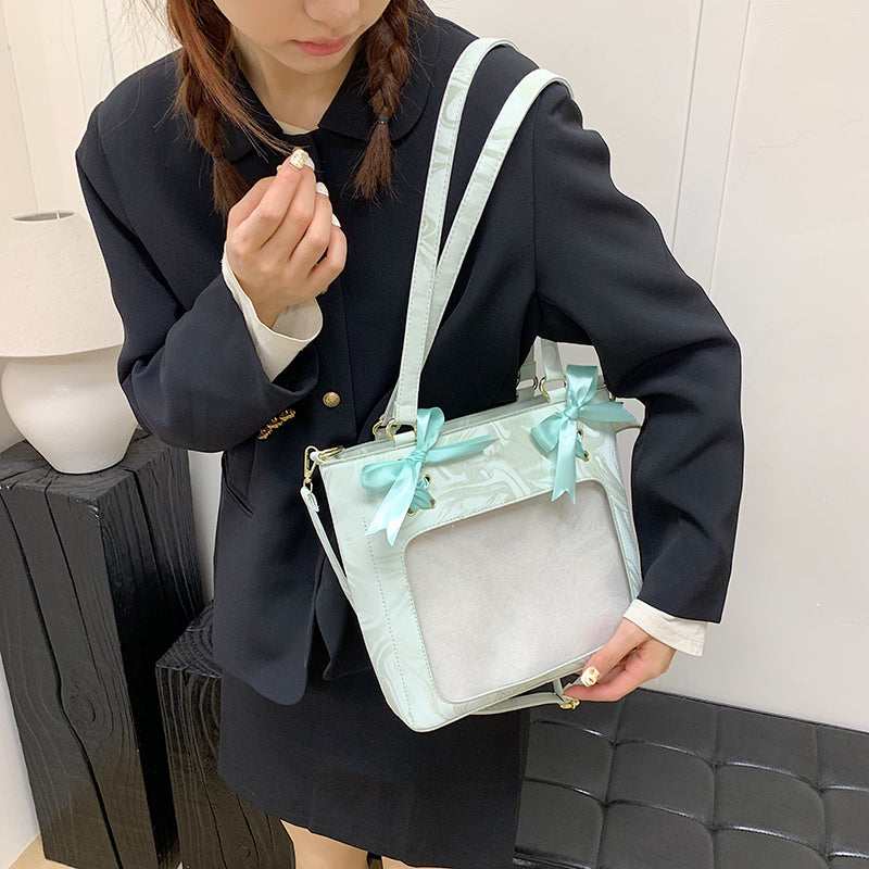 Kawaii PU Leather Ita Tote Bag