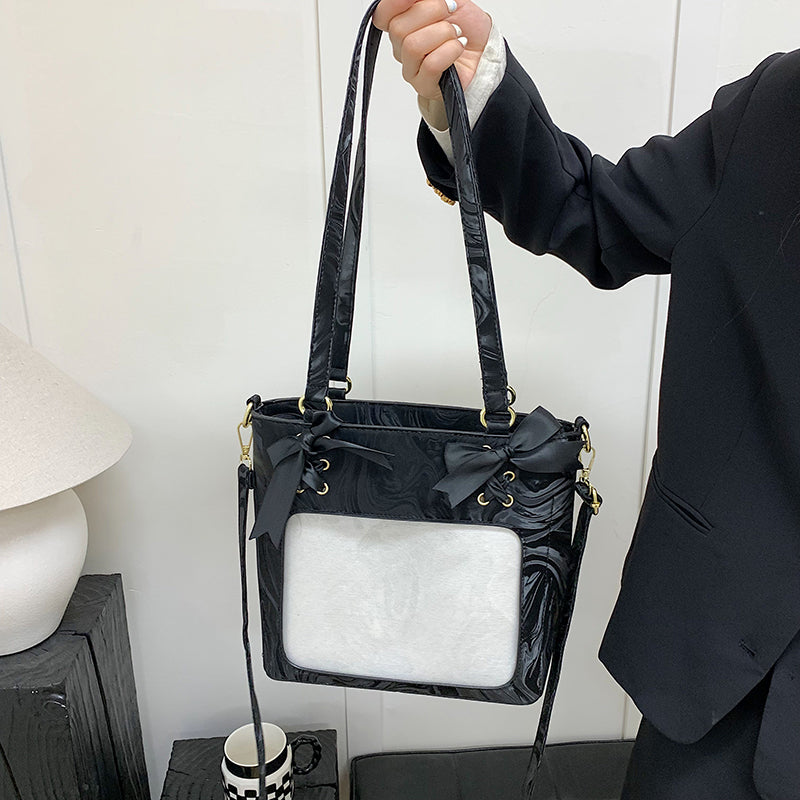 Kawaii PU Leather Ita Tote Bag