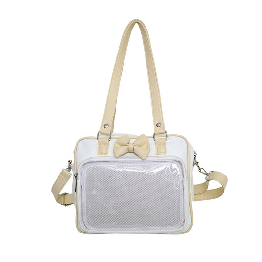 2024  PU Leather Ita Bag Pin Crossbody Purse