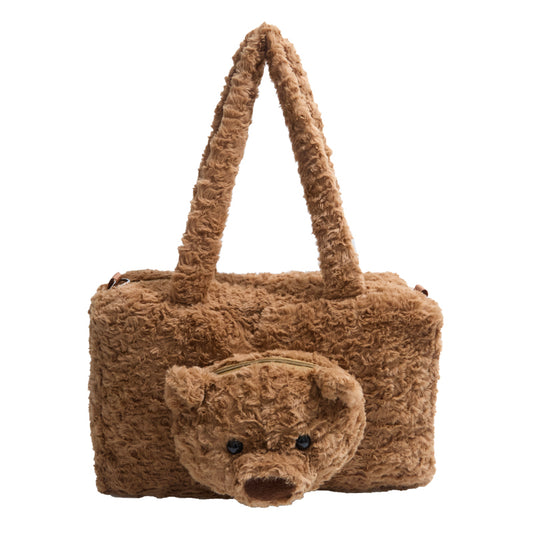 Soft Plush Cartoon Bear Tote Bag