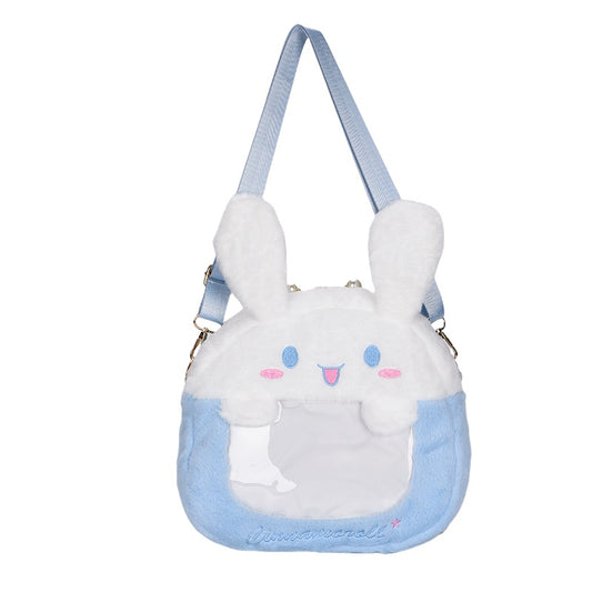 Girl Plush Rabbit Backpack Soft Kawaii Purse