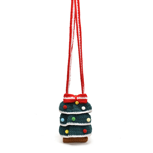 Cute Crochet Christmas Tree Bag