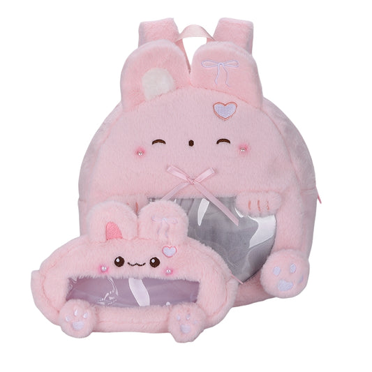 Girls Plush Ita Backpack with Coin Purse