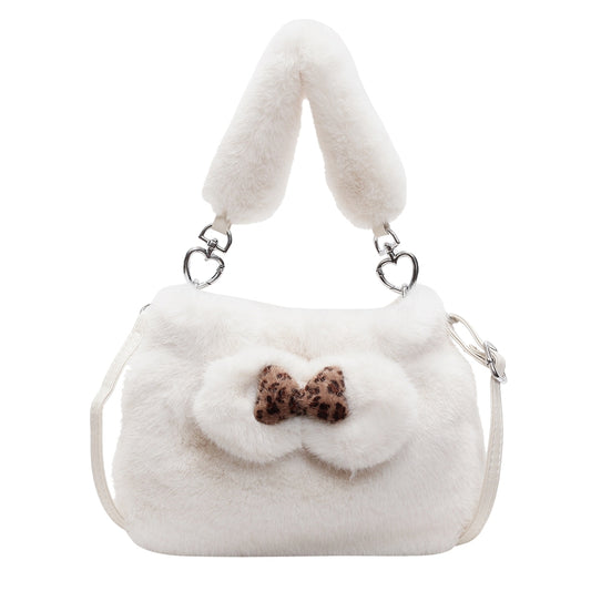 Faux Fur Shoulder Bag Small Handbag