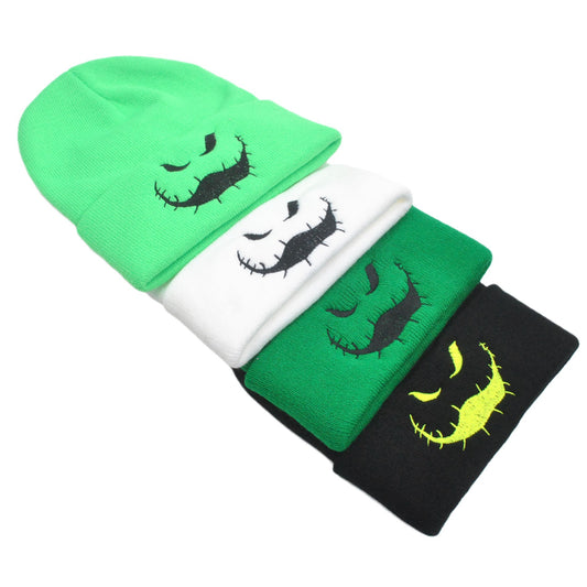 Spooky Ghost Halloween Knitted Hat