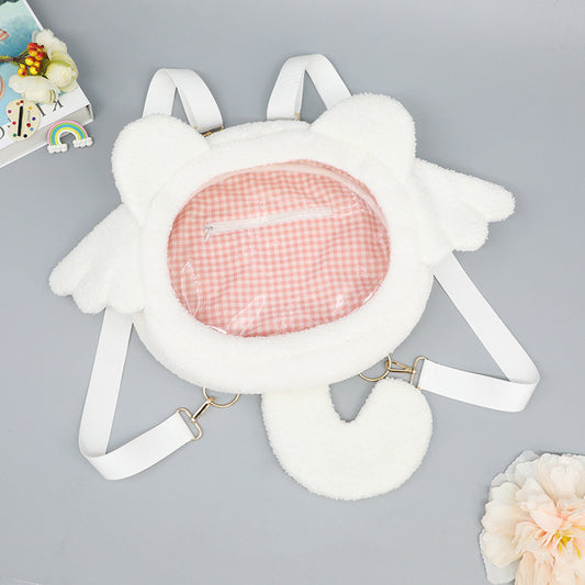 Soft Sherpa Plush Anime Ita Backpack